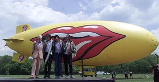 Los integrantes de los Rolling Stones, Charlie Watts, Mick Jagger, Ron Wood y Keith Richards durante la presentación de su nueva gira.