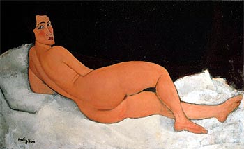  Desnudo acostado (sobre el lado izquierdo) , pintado en 1917 y que ha comprado un coleccionista anónimo.