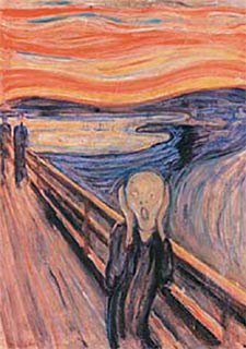 'El grito' de Munch, pintado en 1893, representa el cielo de Noruega del invierno de 1883, según un astrónomo estadounidense.