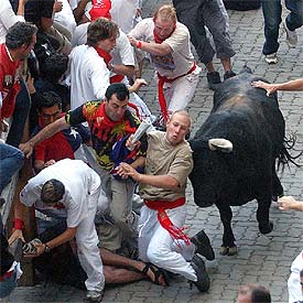 Ningún mozo ha sido herido por asta en el recorrido.