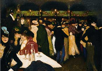 Versión definitiva de  Le Moulin de la Galette , la primera obra parisina del pintor malagueño.