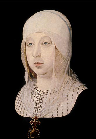 Retrato de la reina realizado por Juan de Flandes, una de las obras incluidas en la muestra, que recoge 80 piezas.