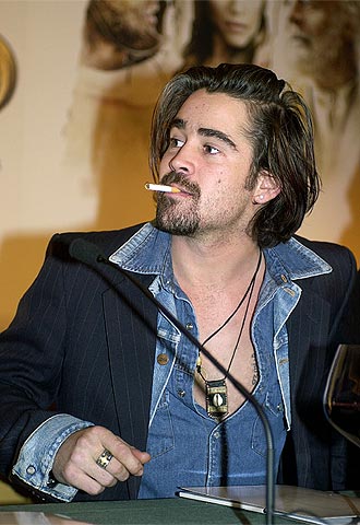 El joven actor irlandés Colin Farrell, durante su paso por Madrid para presentar  Alejandro Magno .