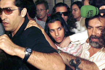 El bailarín Farruquito, a su llegada al juzgado.