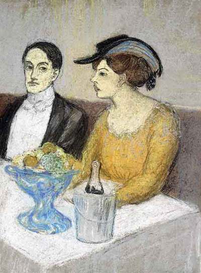  Homme et femme à table , de Picasso, con un valor estimado de entre 2,7 y 3,7 millones de euros, es una de las obras que saldrá a la puja en una subasta organizada por Sotheby's en su sede londinense, y que reunirá a algunos de los más destacados representantes del impresionismo junto a otros maestros modernos como Picasso, Cézanne, Pissarro, Gauguin o Modigliani.