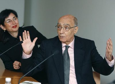 José Saramago, durante la presentación del libro 'Mis pequeñas memorias'