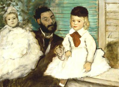  Count Lepic and his Daughters , de Edgar Degas (1871)