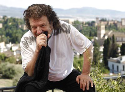 Enrique Morente, en su casa del Albaicín.