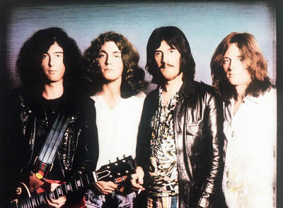 Formación original del grupo británico Led Zeppelin