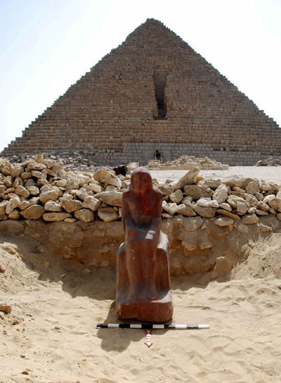 Hallada una estatua egipcia de 4.500 años en Guiza