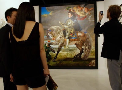 Retrato ecuestre de Michael Jackson realizado por el artista Kehinde Wiley.