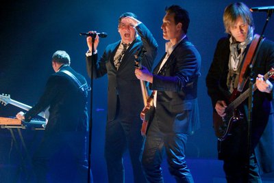 El quinteto británico durante su primer concierto en España dentro de su última gira mundial