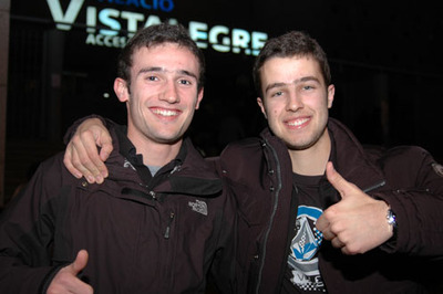  Germán Núñez y Guillermo Cantero, ambos de 19 años . 