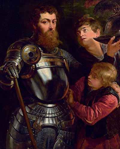  El comandante está preparado para la batalla  de Rubens, en una imagen del sitio web de Christie's