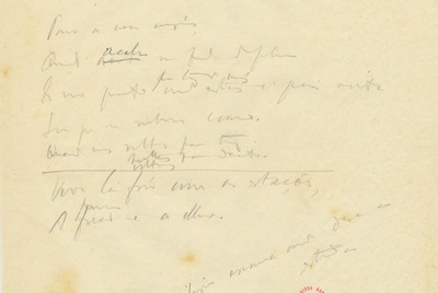 Un manuscrito de Fernando Pessoa (imagen de la Biblioteca Naciona de Portugal).