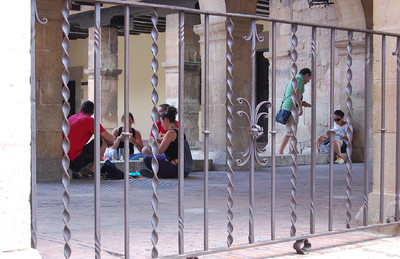 Una plaza de la localidad