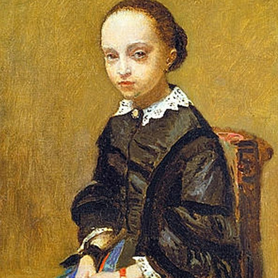  Retrato de una niña,   de Corot. 