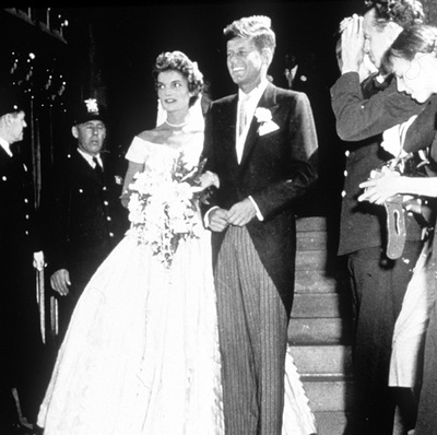 Imagen de la boda de John Fitgerald Kennedy y Jacqueline, emitida en el programa documental 