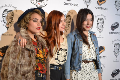 Miranda Makaroff (en el centro) durante la presentación de su línea 'Miranda Makaroff for Lydia Delgado'