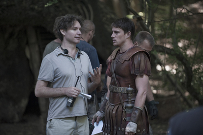 Kevin Macdonald y Channing Tatum en el rodaje de 'La legión del águila'.