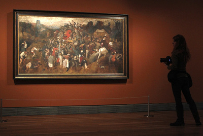  El vino de la fiesta de San Martín , de Peter Bruegel el Viejo, en el Museo del Prado.