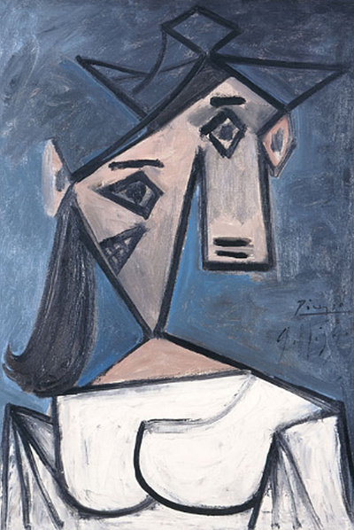  Cabeza de mujer , de Picasso, óleo de 1939.