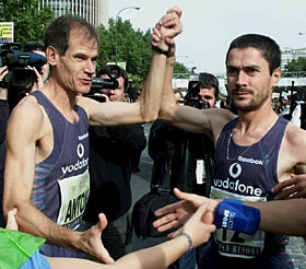 Baldini gana el Maratón del Milenio y Fiz se impone a Antón en su duelo de despedida