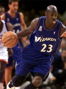 Jordan cae derrotado en su vuelta a la NBA