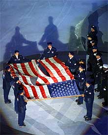 Un espectáculo de hielo, fuego y luz inaugura los Juegos Olímpicos de Salt Lake City