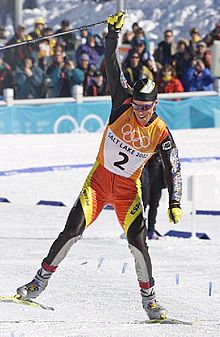 Johann Muehlegg consigue la tercera medalla olímpica del esquí español