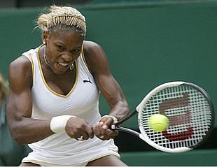Serena Williams, en su partido de hoy contra Mauresmo.