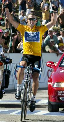 Armstrong reafirma su liderato con su segunda victoria consecutiva en los Pirineos