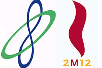 Logotipos de las candidaturas de Sevilla (izqda.) y Madrid.
