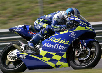 El piloto español, ayer durante los entrenamientos.