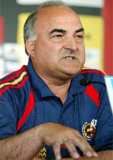 Iñaki Sáez, durante la rueda de prensa.