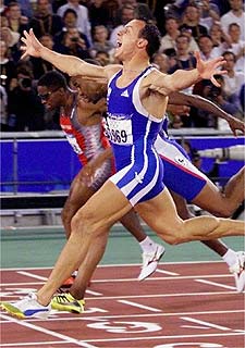 Costas Kenteris ganó la medalla de oro en los Juegos de Sydney en 2000.