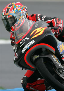 Héctor Barberá, en un momento de los entrenamientos oficiales del Gran Premio de Portugal.