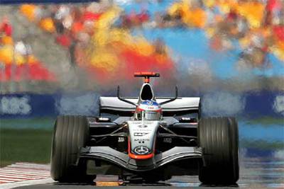 El piloto finlandés Kimi Raikkonen, durante una sesión de entrenamiento para el Gran Premio de Turquía.