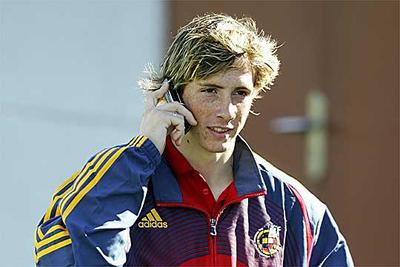 Fernando Torres, delantero de la selección española