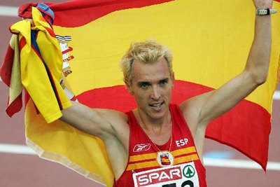 José Luis Blanco tras ganar la plata en Gotemburgo