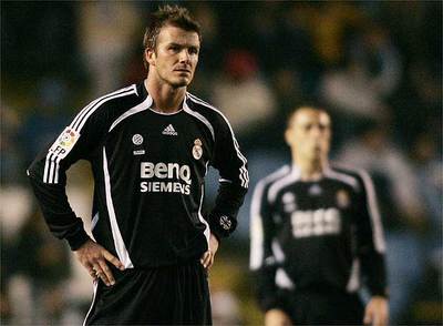 Beckham, cabizbajo