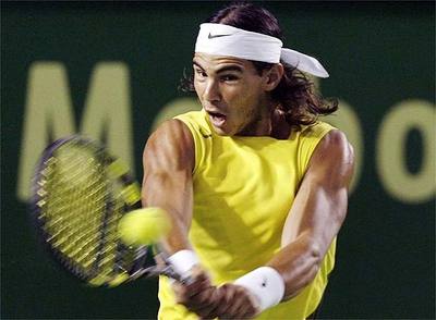 Nadal, durante el encuentro