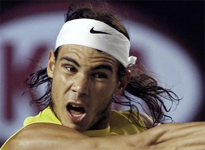 Rafael Nadal, durante el encuentro