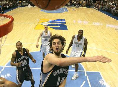 Gasol, en un partido contra Denver