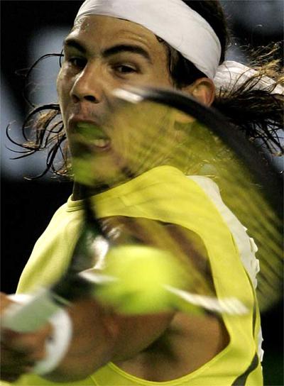 El jugador Rafael Nadal en el pasado Open de Australia