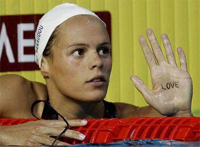 La nadadora Laure Manaudou