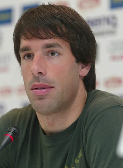 Van Nistelrooy, durante la rueda de prensa