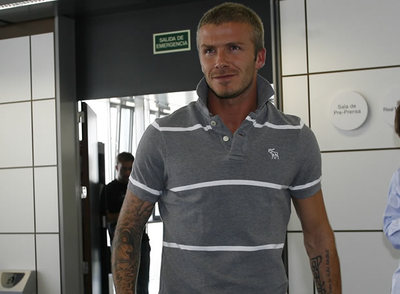 Beckham, lesionado, es duda ante el Zaragoza