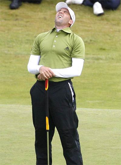 Sergio García se lamenta tras fallar el golpe decisivo