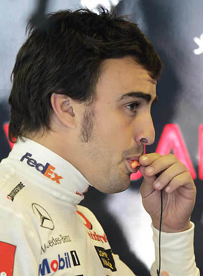 Fernando Alonso, en el circuito húngaro